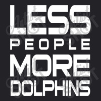 Less People More Dolphins   Funny Shirt For Dolphin Lovers   Hate Peop Youth Tee | Artistshot