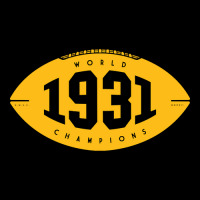 1931 World Champions - Packers (yellow) Cropped Hoodie | Artistshot