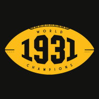 1931 World Champions - Packers (yellow) Scorecard Crop Tee | Artistshot