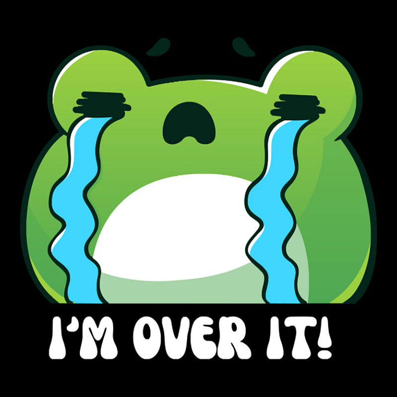 Big Frog Crying - I'm Over It Heartbreak Quotes Adjustable Cap | Artistshot