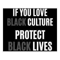 If You Love Black Culture Protect Black Lives Poster 70s 3/4 Sleeve Shirt | Artistshot