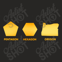 Pentagon Hexagon Oregon Ladies Fitted T-shirt | Artistshot