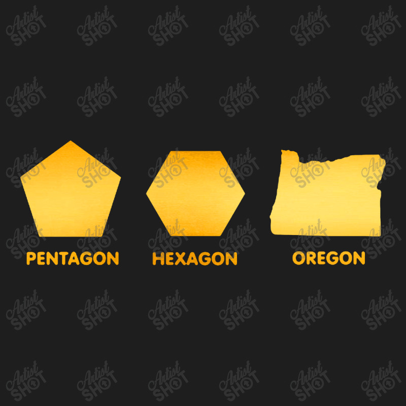 Pentagon Hexagon Oregon Classic T-shirt by Jovanka Tees | Artistshot