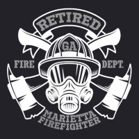 Retired Firefighter Marietta, Georgia Tribute   2 Sided T Shirt Unisex Sherpa-lined Denim Jacket | Artistshot