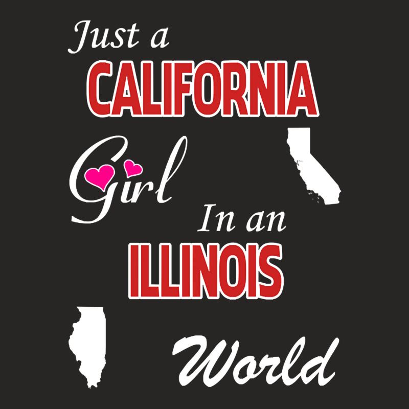 California - Illinois Ladies Fitted T-Shirt by ternacanuda251 | Artistshot