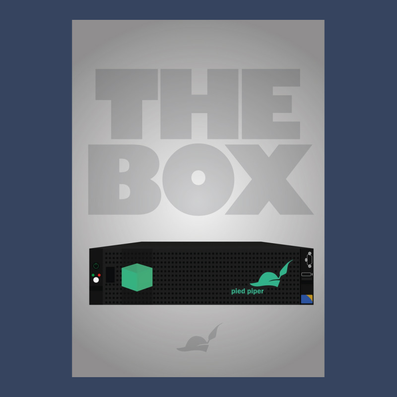 The Box By Pied Piper Poster Blue Exclusive T-shirt | Artistshot