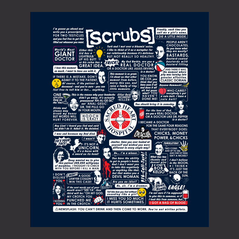 Wise Words Of Scrubs Poster Humor Vintage Hoodie by roccionsteeleys | Artistshot