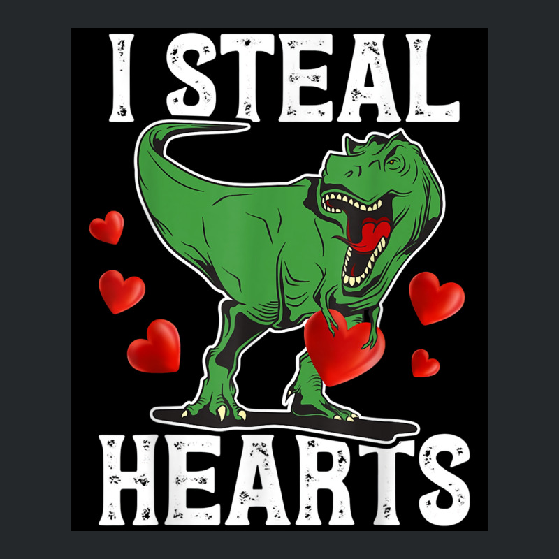 I Steal Hearts Dinosaur Funny Valentines Day Poster Girl Crewneck Sweatshirt | Artistshot