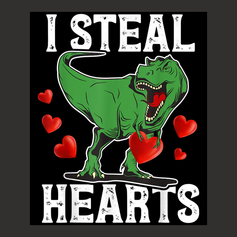 I Steal Hearts Dinosaur Funny Valentines Day Poster Girl Champion Hoodie | Artistshot