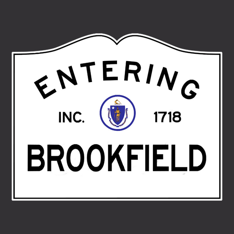 Brookfield Massachusetts Road Sign. Vintage Hoodie | Artistshot