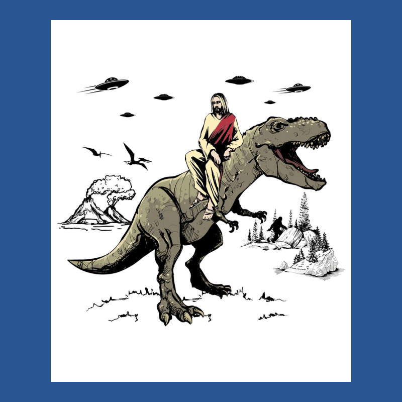 Jesus Riding On A Dinosaur Jesus Dinosaur Poster Tumblr T-Shirt by gavrikashten0 | Artistshot