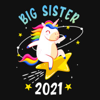 Big Sister 2021 Unicorn Sibling Girls Baby Beanies | Artistshot