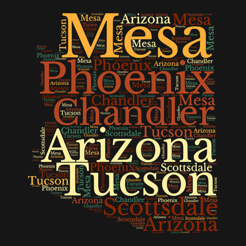 Arizona Map And Cities Active Duffel | Artistshot