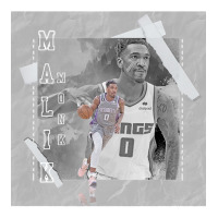 Malik Monk Basketball Paper Poster Kings 3 Stainless Steel Water Bottle | Artistshot