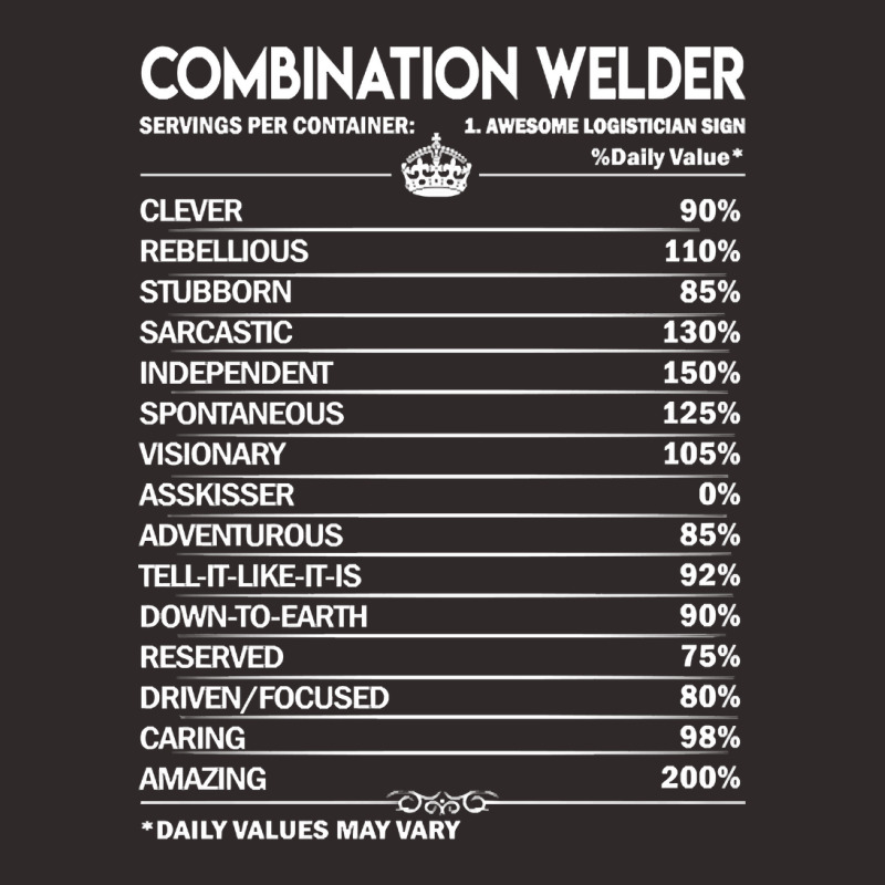 Combination Welder T Shirt - Combination Welder Factors Daily Gift Ite Racerback Tank by dealgummy642 | Artistshot