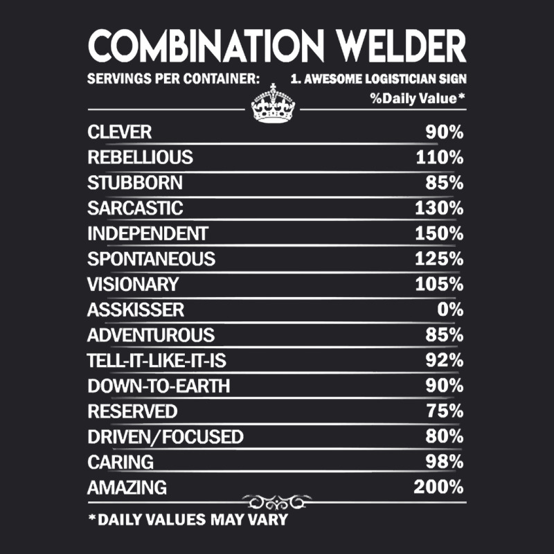 Combination Welder T Shirt - Combination Welder Factors Daily Gift Ite Youth Tee by dealgummy642 | Artistshot