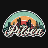 Pilsen City Retro Baby Bibs | Artistshot