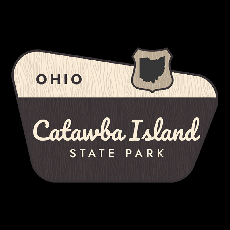 Catawba Island State Park Ohio Welcome Sign Cropped Hoodie by dentistdamaging500 | Artistshot