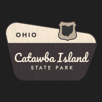 Catawba Island State Park Ohio Welcome Sign Ladies Polo Shirt | Artistshot