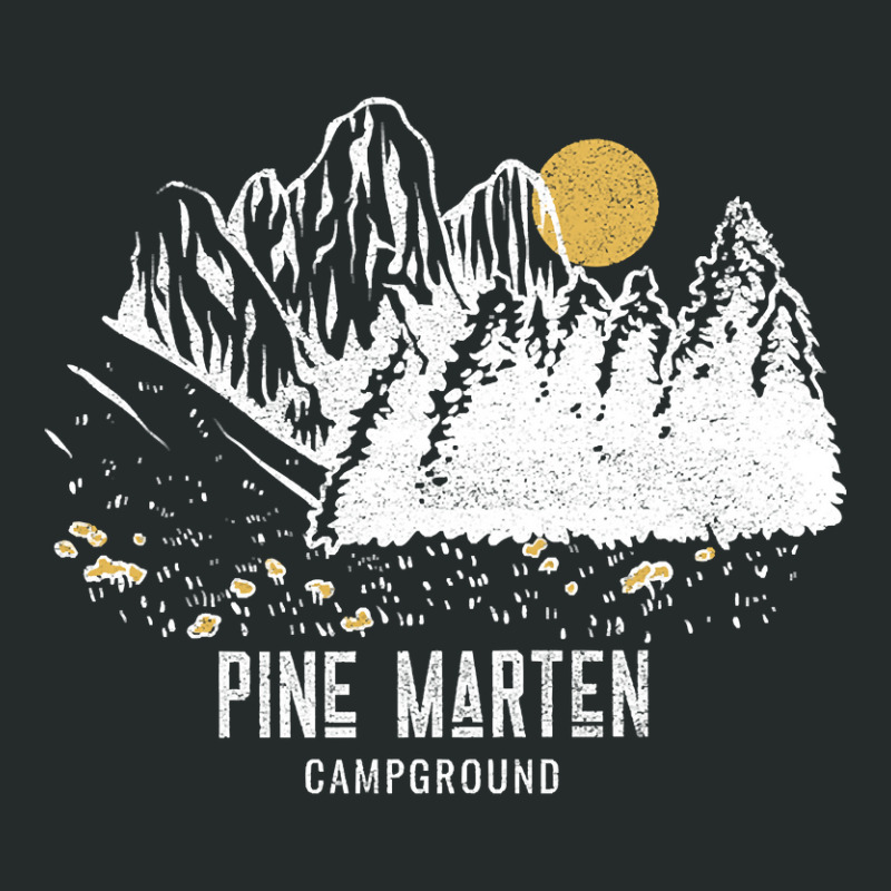 Pine Marten Campground Shirt Women's Triblend Scoop T-shirt by cubicgetting01 | Artistshot