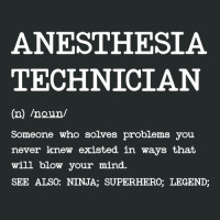 Anesthesia Technician - Definition Design Women's Triblend Scoop T-shirt | Artistshot