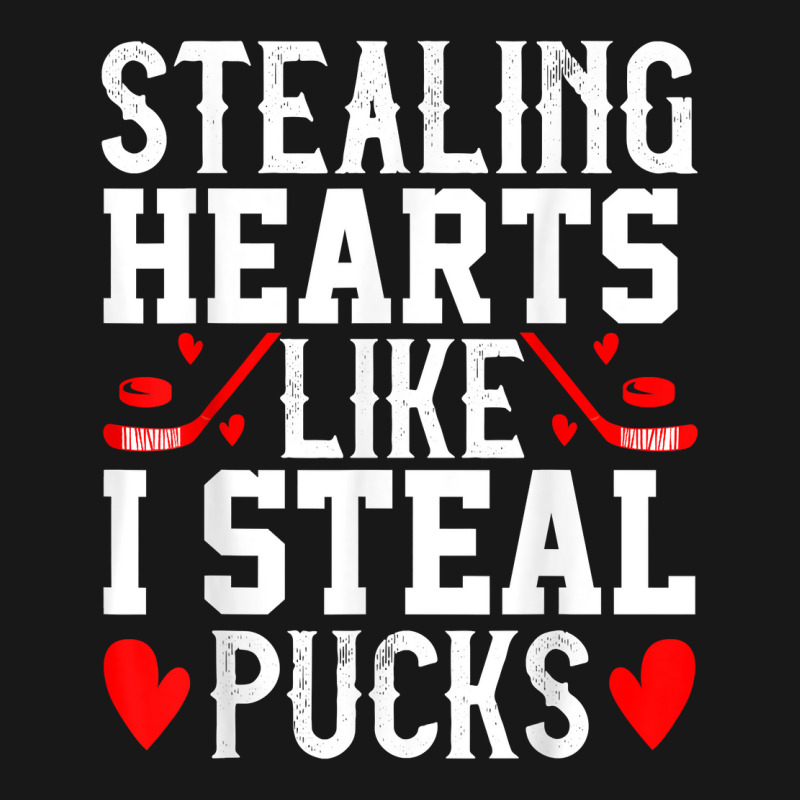 Stealing Hearts Like I Steal Pucks San Valentine T Shirt Flannel Shirt | Artistshot