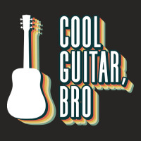 Cool Guitar, Bro - Acoustic Guitar Guitar Player Guitarist Ladies Fitted T-shirt | Artistshot