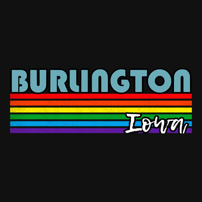 Burlington Iowa Pride Shirt Burlington Lgbt Gift Lgbtq Supporter Tee P Rear Car Mat | Artistshot