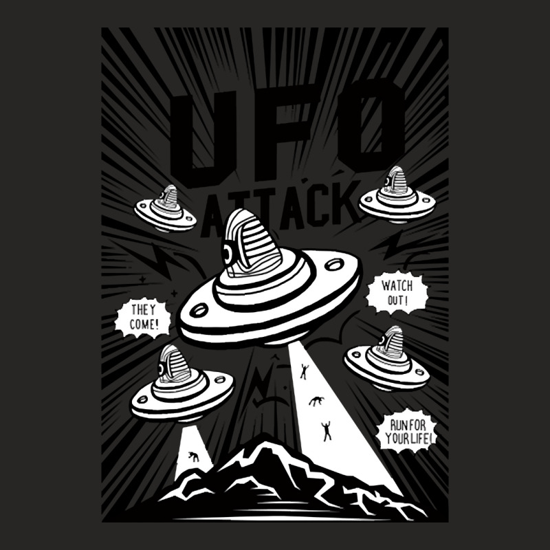 Attack Ufo Ladies Fitted T-Shirt by Binzdodi | Artistshot