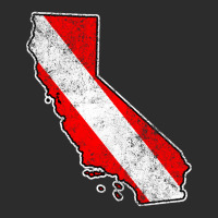 California Dive Flag Scuba Diving State Map Dive Flag Distressed Exclusive T-shirt | Artistshot