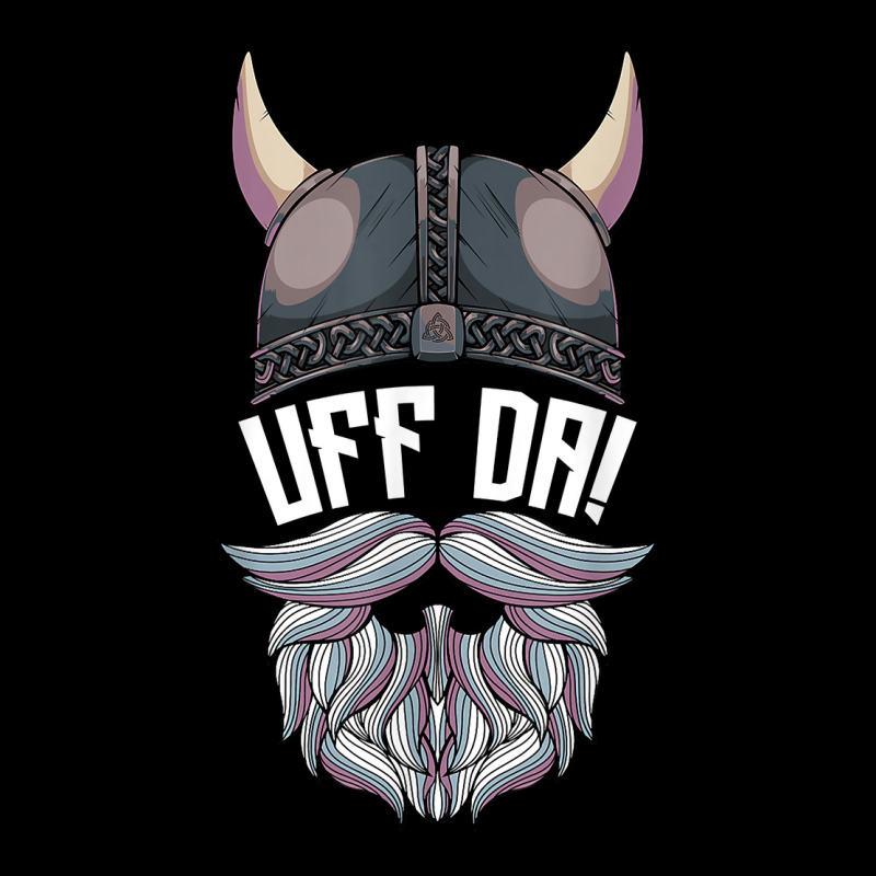 Uff Da Norwegian Quote Scandinavian Viking Helmet Beard Man T Shirt Adjustable Cap | Artistshot