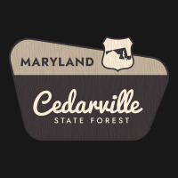 Cedarville State Forest Maryland Welcome Sign Flannel Shirt | Artistshot