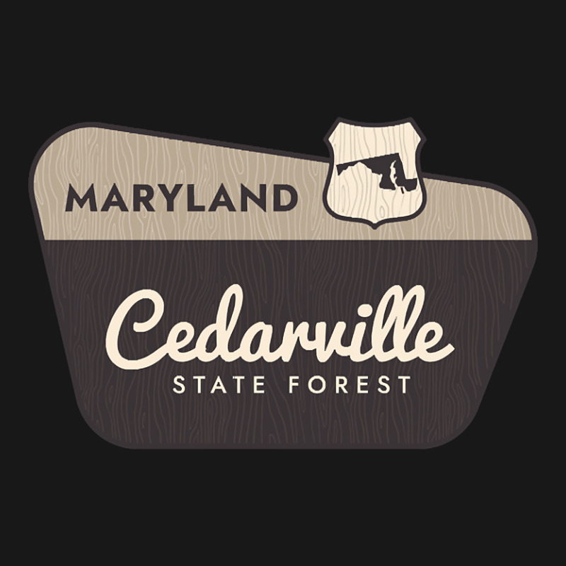 Cedarville State Forest Maryland Welcome Sign Flannel Shirt by dentistdamaging500 | Artistshot