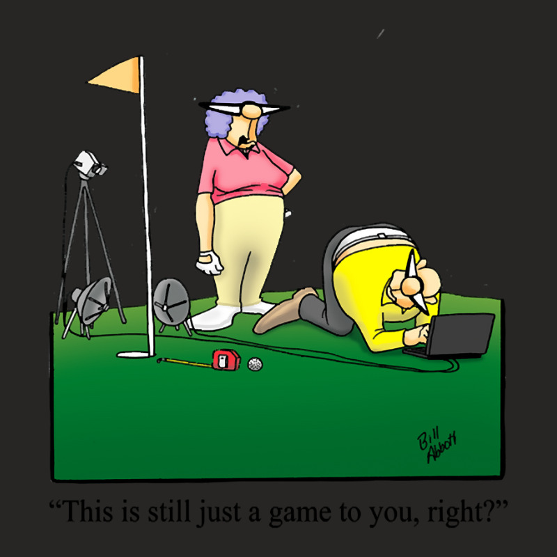 Funny Spectickles Golf Cartoon Humor Ladies Fitted T-Shirt by joanmouse000 | Artistshot