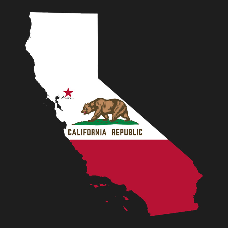 California Flag Map Classic T-shirt | Artistshot