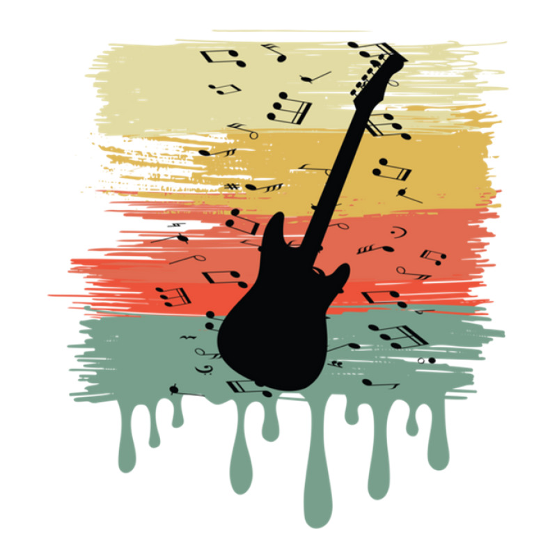 Bass Guitar Vintage Dripping Sticker | Artistshot