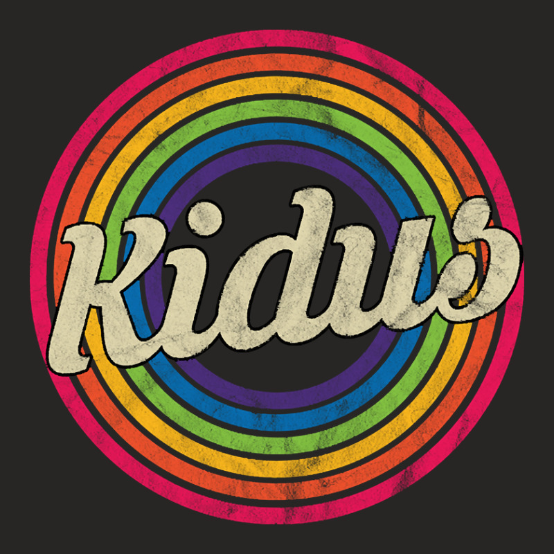 Kidus - Retro Rainbow Faded-style Ladies Fitted T-Shirt by geishascessation326 | Artistshot