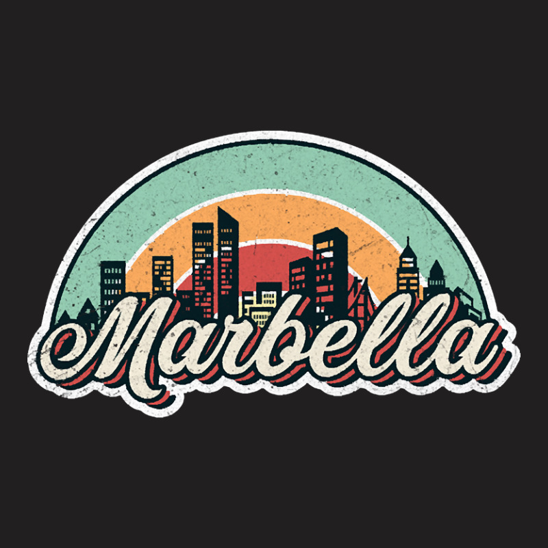 Marbella City Retro T-shirt | Artistshot