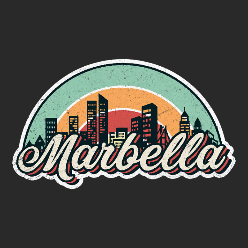 Marbella City Retro Printed Hat | Artistshot