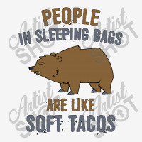 People In Sleeping Bags Bear Baby Bibs | Artistshot