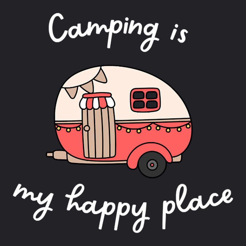 Camping Is My Happy Place Youth Tee | Artistshot