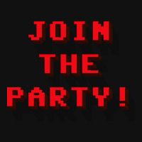 Png Join The Party 8-bit Message High Graphic T-shirt | Artistshot