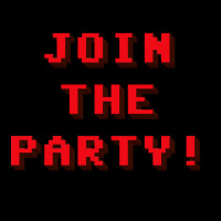 Png Join The Party 8-bit Message High Pocket T-shirt | Artistshot