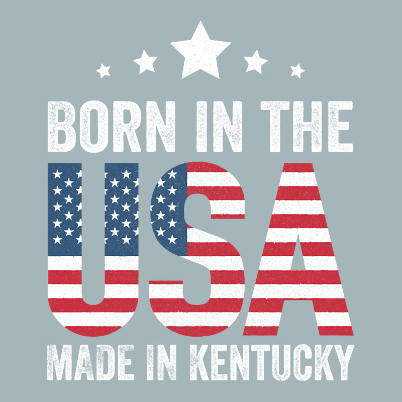 Born In The Usa Made And Raised In Kentucky Unisex Sherpa-Lined Denim Jacket by sausagefencing57 | Artistshot