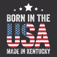 Born In The Usa Made And Raised In Kentucky Vintage Hoodie And Short Set | Artistshot