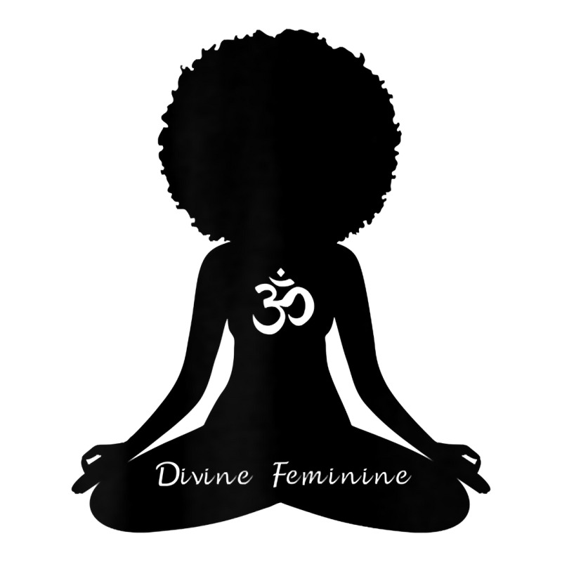 Womens Divine Feminine Black Girl Yoga Self Love Om Wellness T Shirt 3/4 Sleeve Shirt by kayleeantb2tp | Artistshot