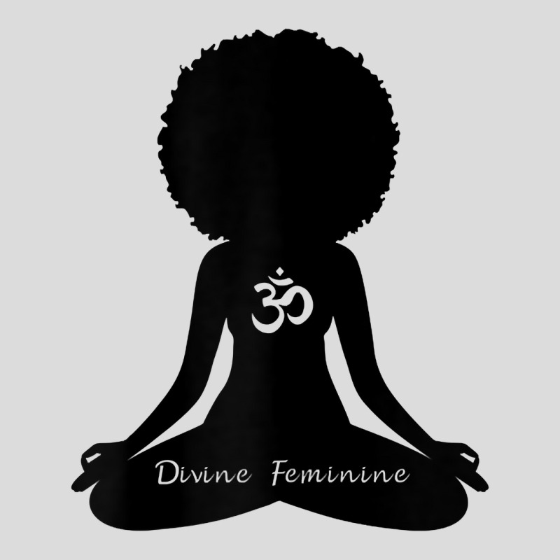 Womens Divine Feminine Black Girl Yoga Self Love Om Wellness T Shirt Men's Polo Shirt by kayleeantb2tp | Artistshot