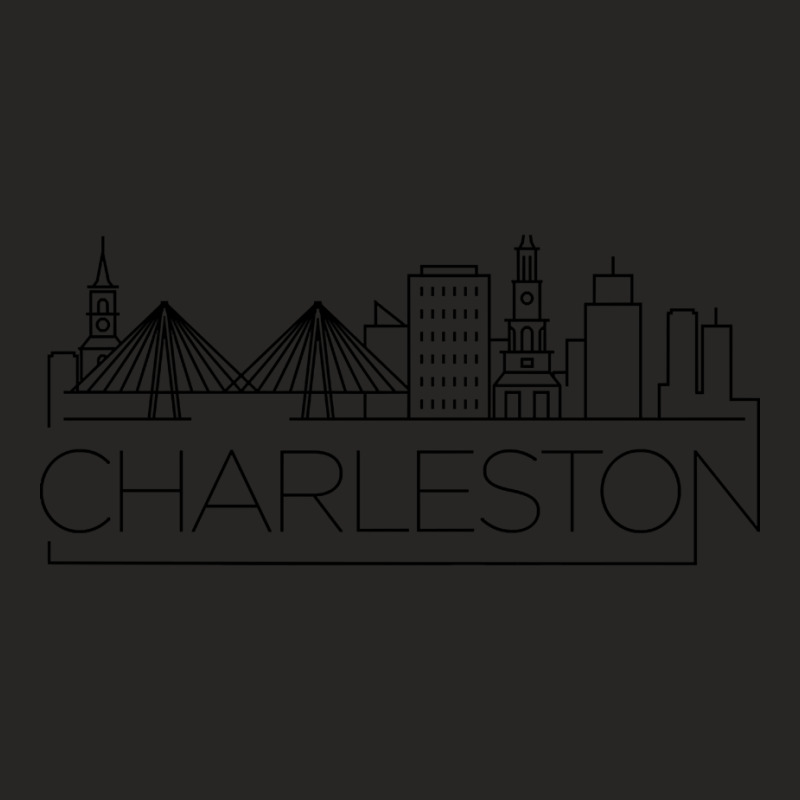 Limited Edition Charleston Minimal Skyline Ladies Fitted T-Shirt by Jerhogen528 | Artistshot