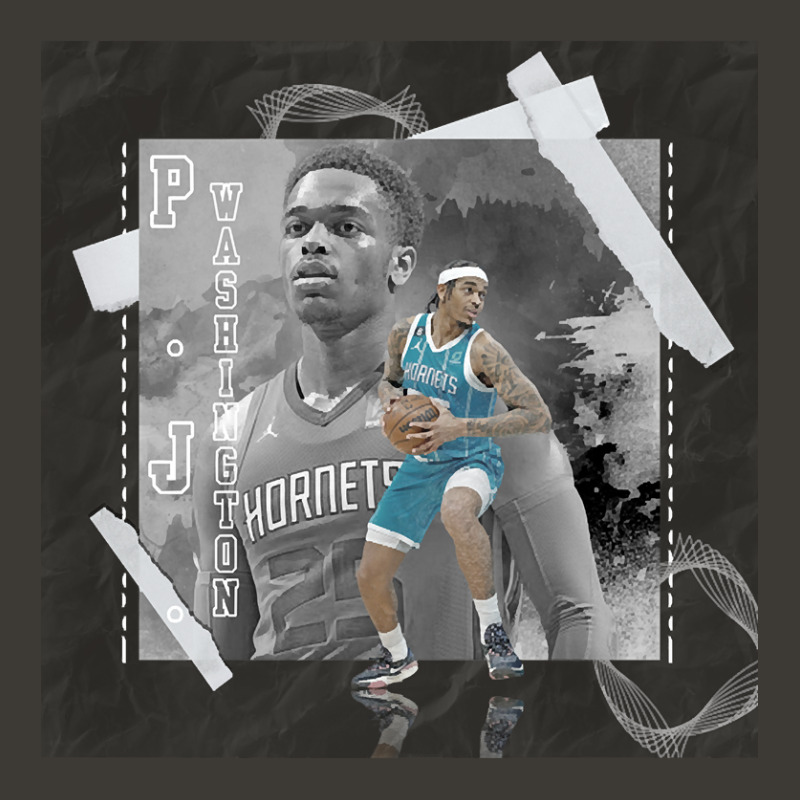 P.j. Washington Basketball Paper Poster Hornets 3 Bucket Hat | Artistshot