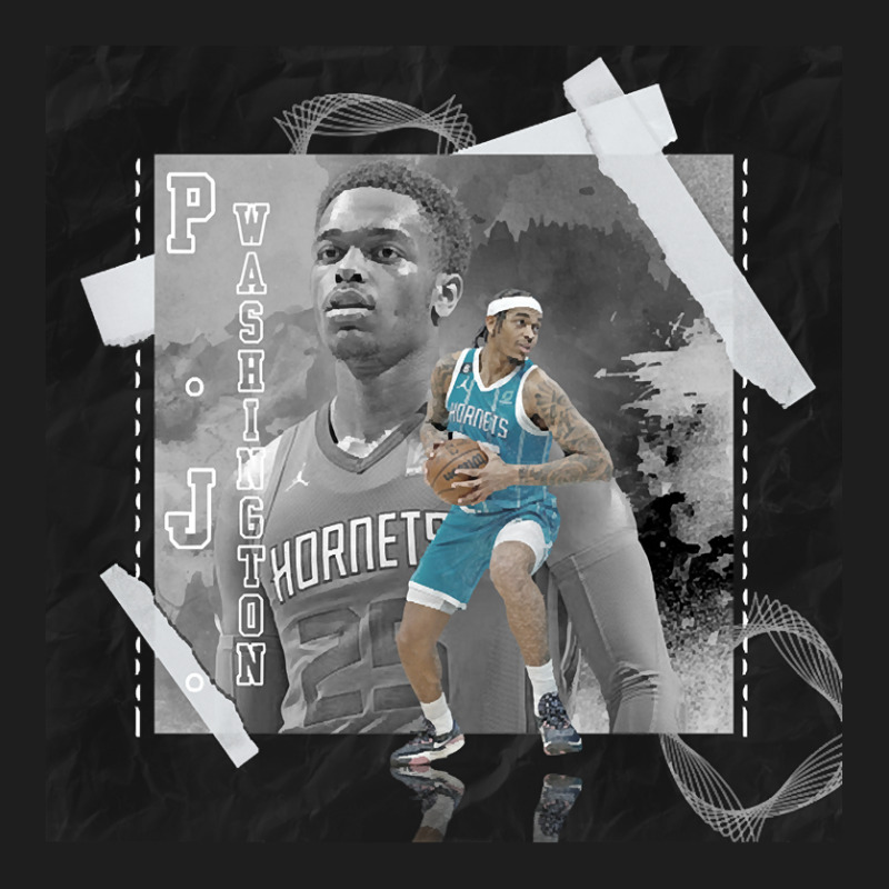 P.j. Washington Basketball Paper Poster Hornets 3 Classic T-shirt | Artistshot